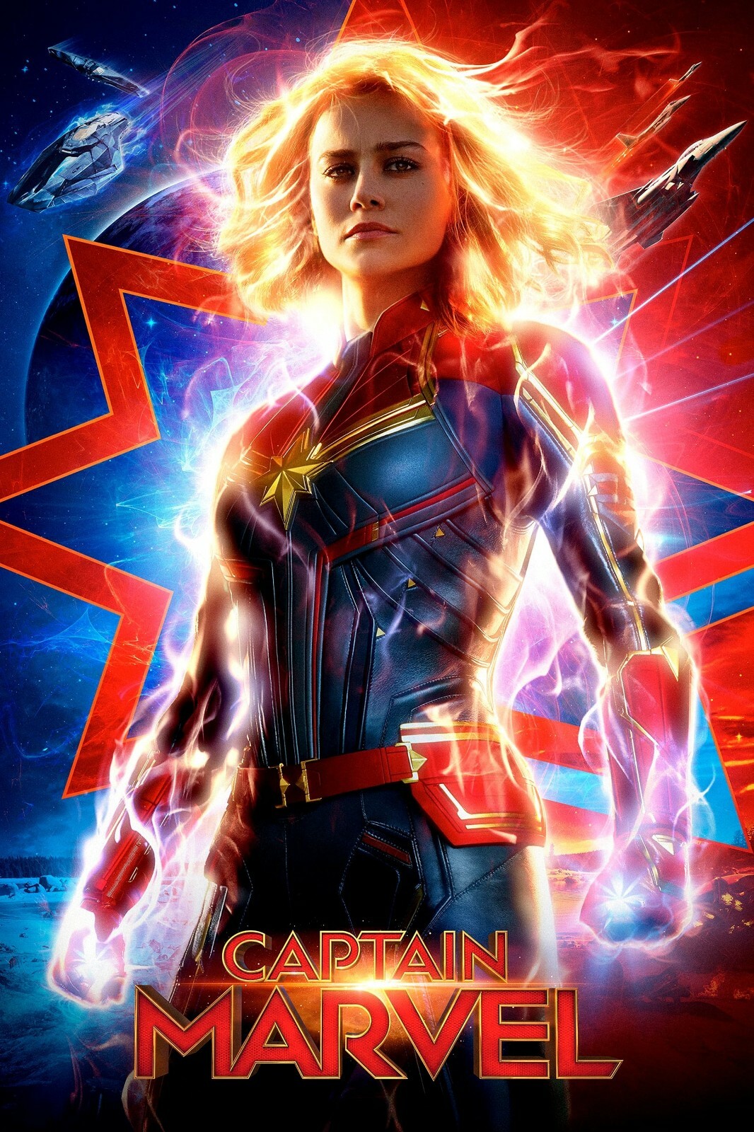 2019 Captain Marvel Poster Print Brie Larson Carol Danvers Nick Fury Avengers 🍿