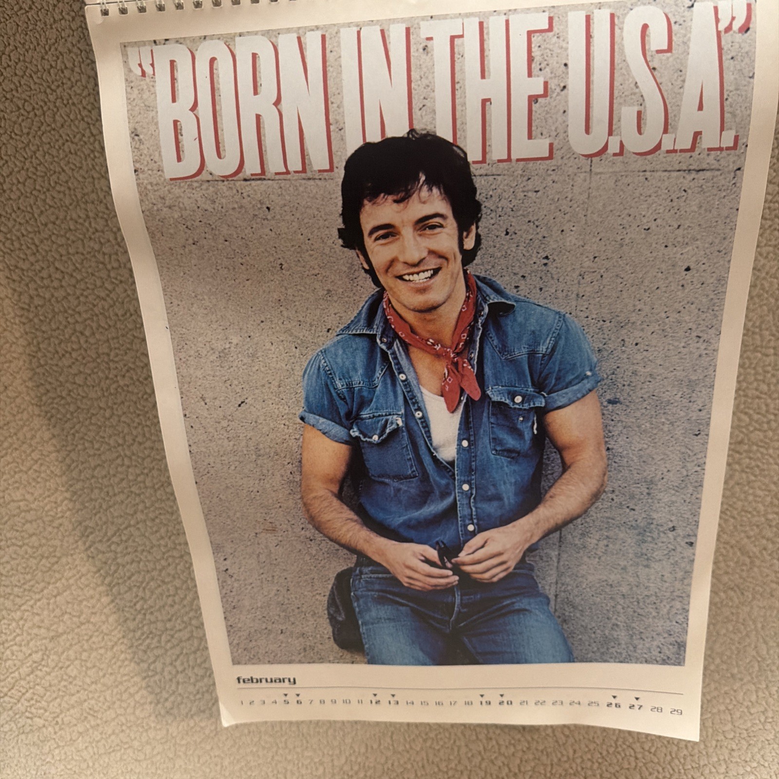 Bruce Springsteen Wall Calendar 2000 Full Color Full Page ￼