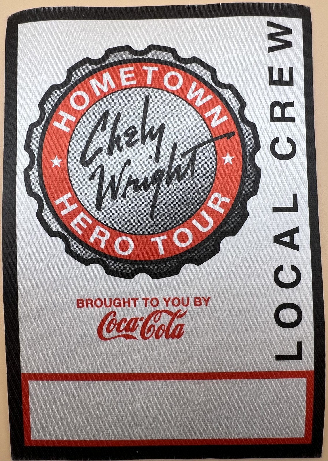 Chely Wright Hometown Hero Tour Backstage Pass