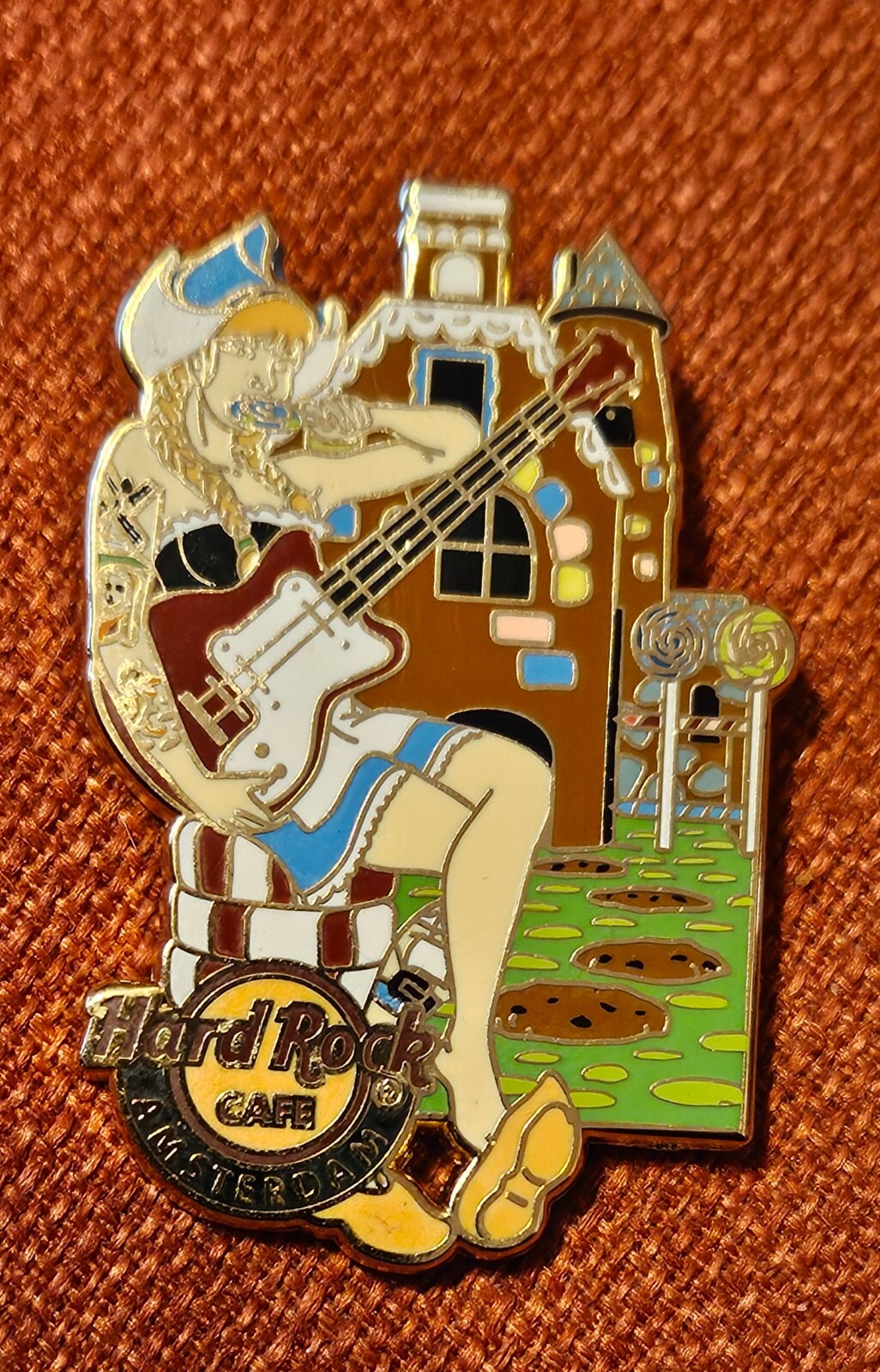 Hard Rock Cafe Pin Amsterdam Milkmaid Fairy Tale Hansel & Gretel Candy Girl