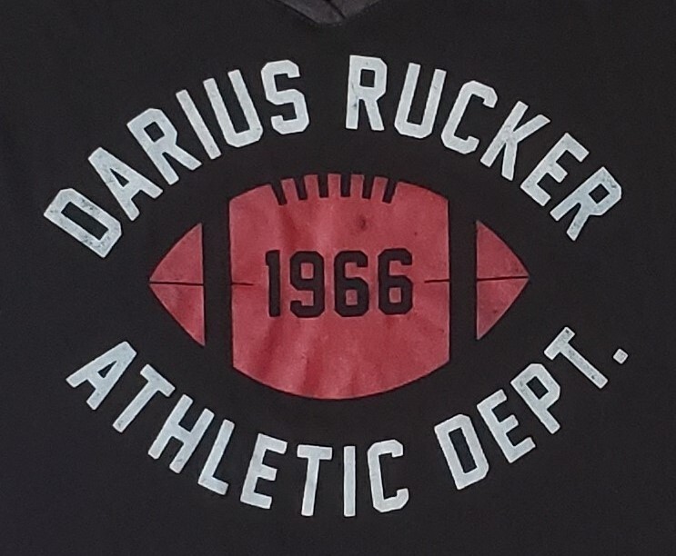 DARIUS RUCKER There’s 2 Times A Year … Junior Size XL Black V-Neck T-Shirt