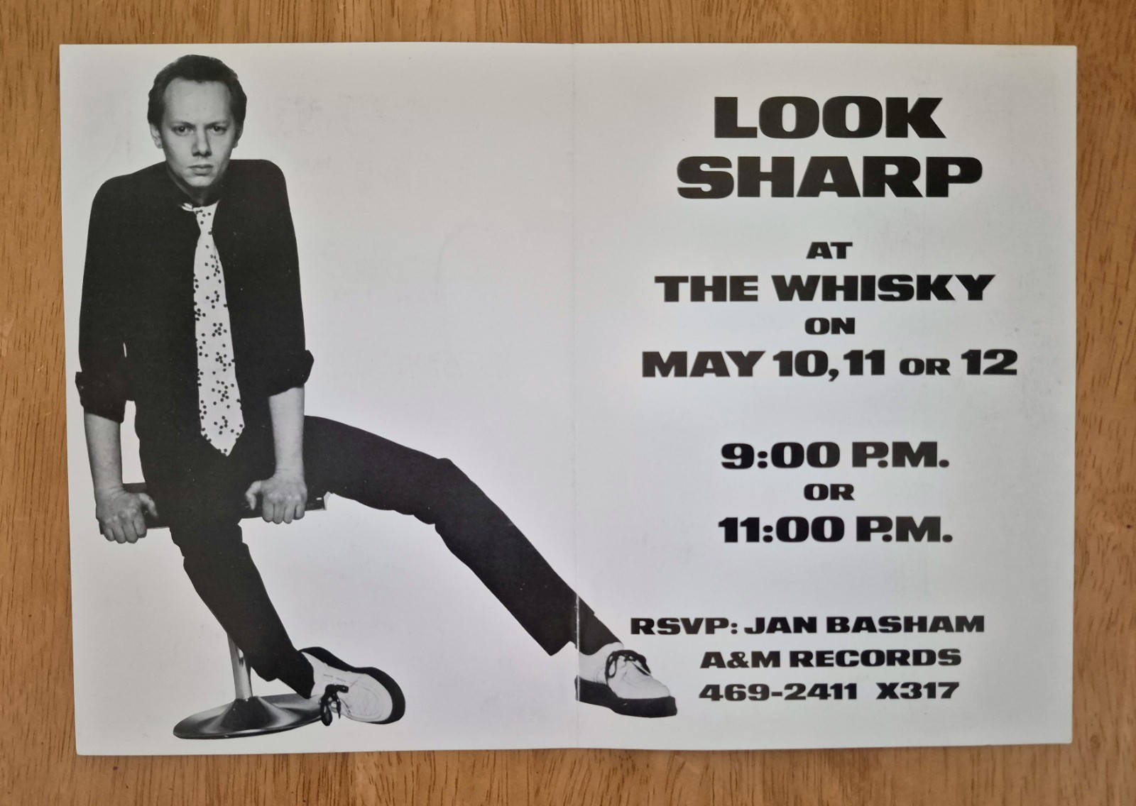 Joe Jackson Fans! Check This Out promo Item 1978′ original!