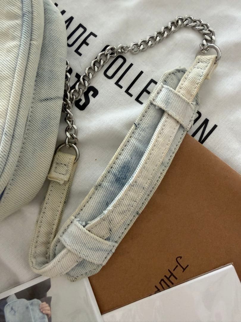 HYBE BTS Artist Made Collection J-HOPE Side Mini Bag Blue Denim Limited Edition