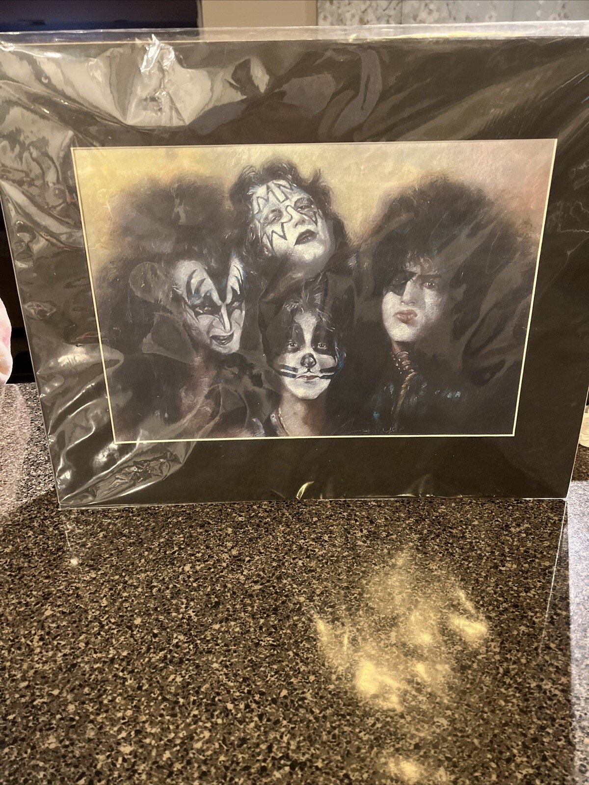 KISS Portrait Print Signed by Haiyan Artist June 2001 New York 12″ x16″