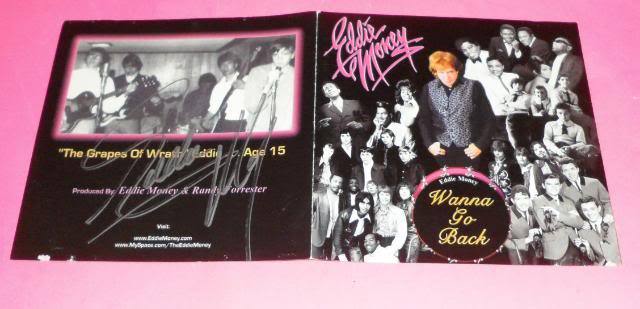 EDDIE MONEY SIGNED “WANNA GO BACK” CD COVER *EXACT PROOF*