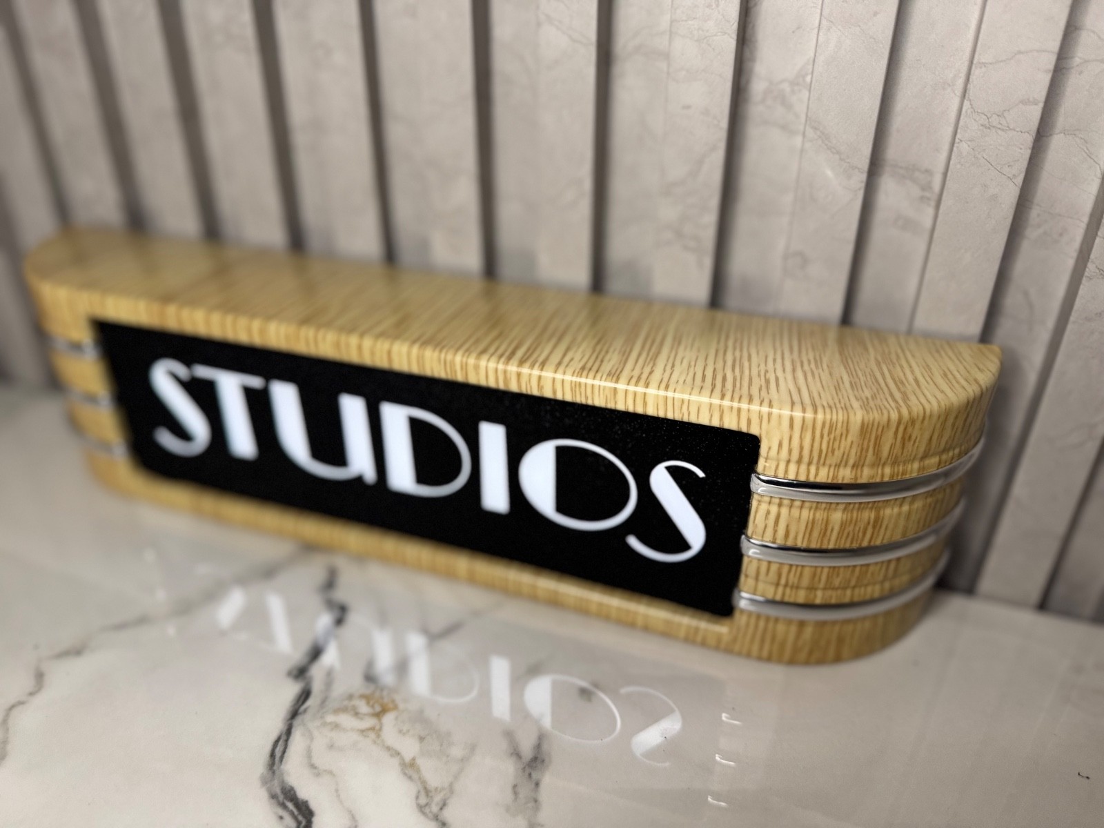 STUDIOS light up RCA style studio sign 14″ 120V wall adapter FREE USA Shipping