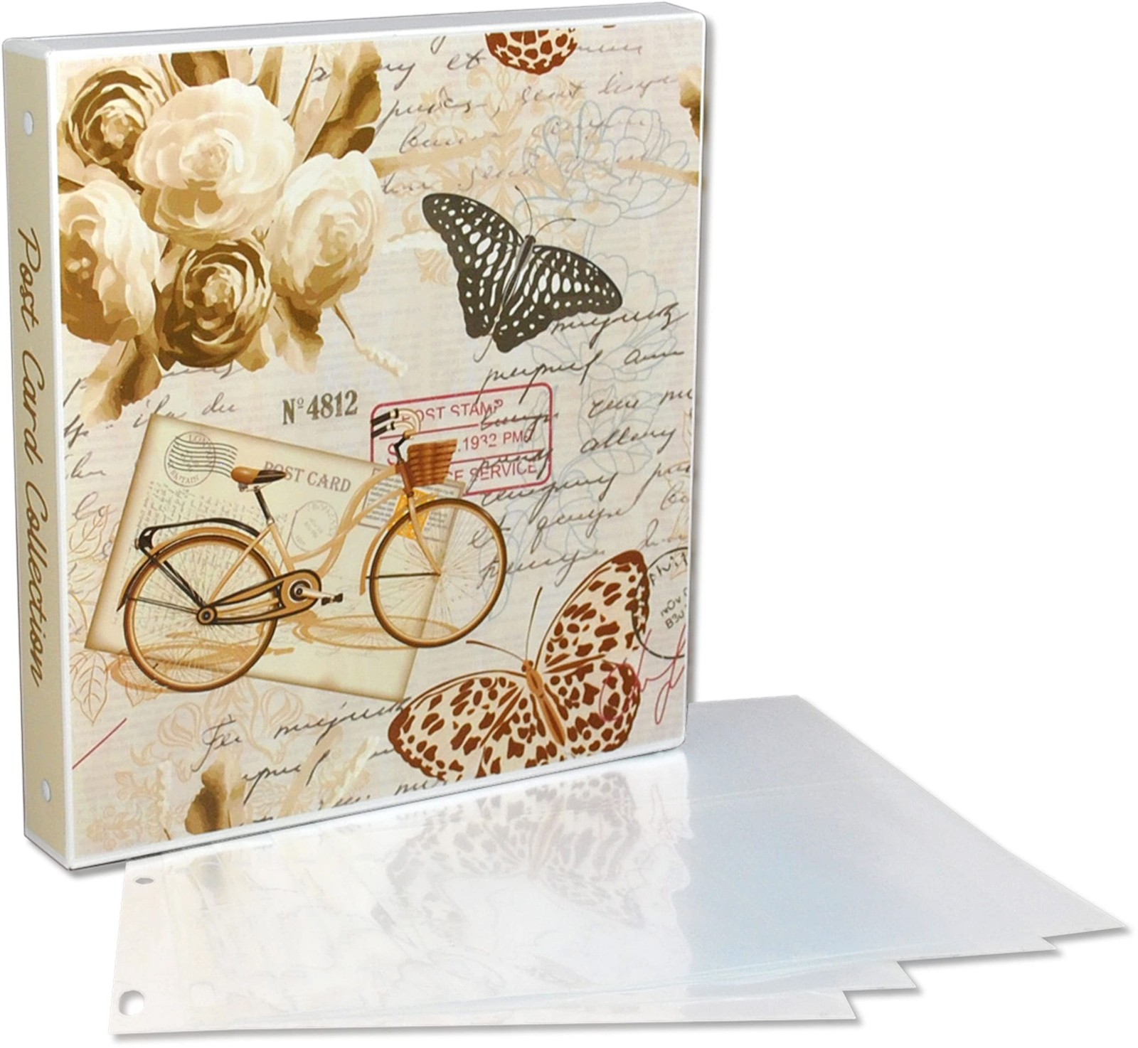 Postcard Collector Storage Case with 20 Pages Suitable For Archival Storage -…