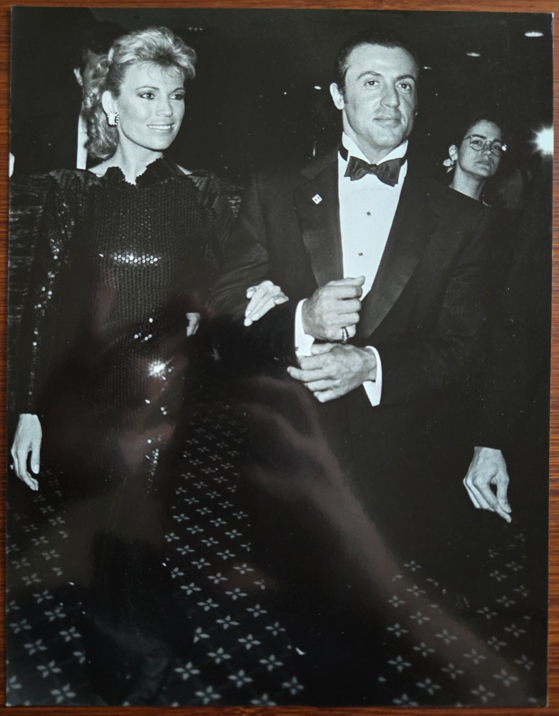 Sylvester Stallone (Rocky, Rambo) & Vanna White 1988 7×9 Press Photo
