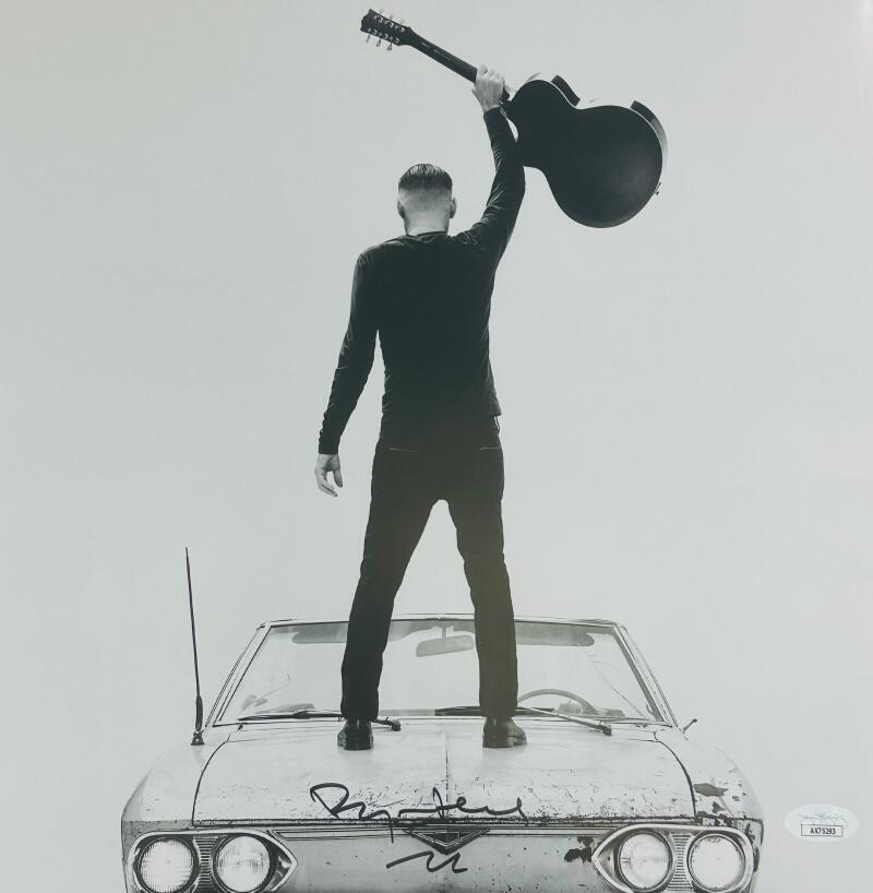 BRYAN ADAMS SIGNED SO HAPPY IT HURTS 12X12 ALBUM VINYL LP RECORD INSERT JSA 293