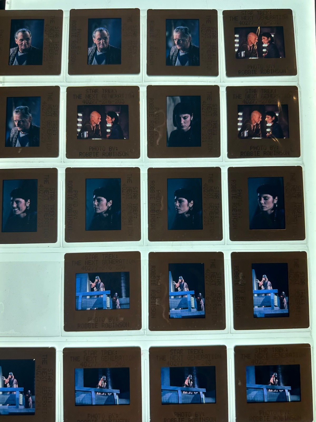 STAR TREK THE NEXT GENERATION TNG TV SHOW PRESS KIT LOT OF EPISODIC 276 SLIDE