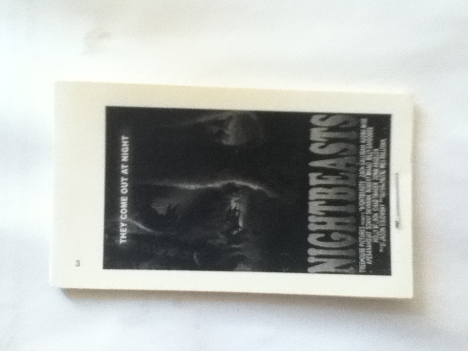 NIGHTBEASTS HORROR MOVIE FLIPBOOK