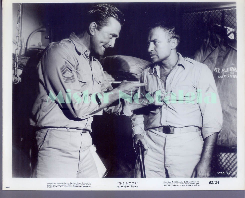 Vintage Photo 1963 Kirk Douglas Nick Adams in The Hook
