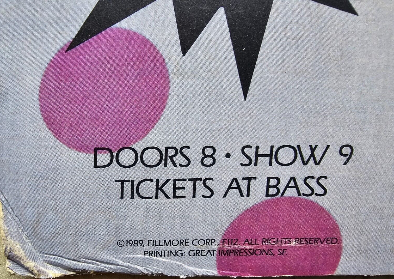B-52’s Poster Royal Crescent Mob Fillmore SF 1989 Barbie Ken B52s B52’s B GRAHAM