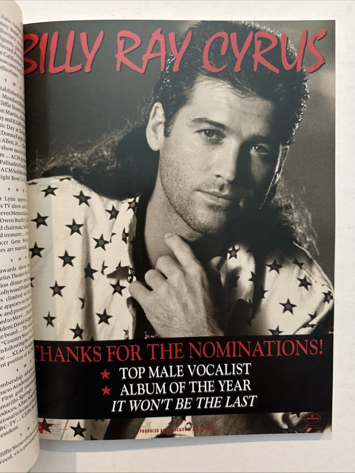 29th Annual ACM Awards Program 1994 Country Music NBC Wynonna Brooks & Dunn
