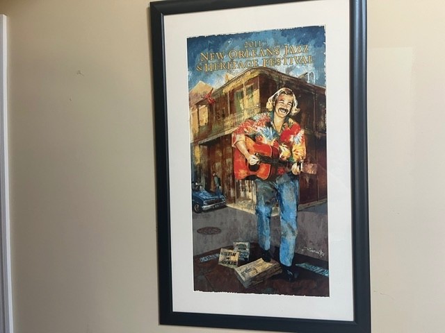 Jimmy Buffett Jazzfest 2011 Poster Signed by Artist