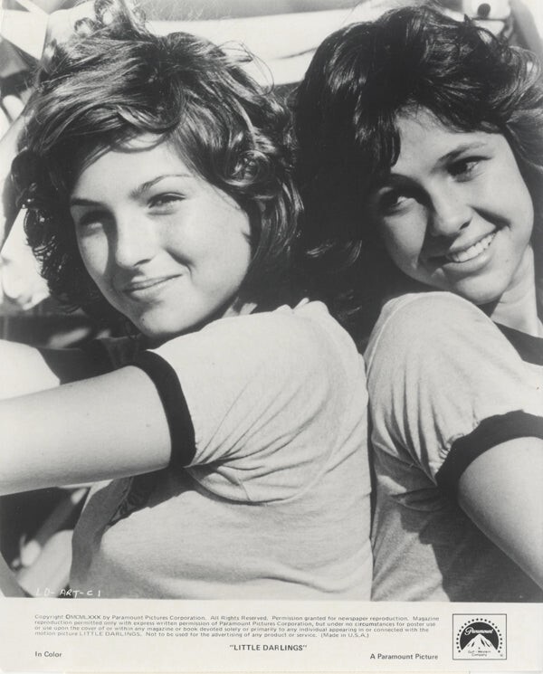 Little Darlings 1980 Tatum O’Neal Kristy McNicol Original 8×10 Photo with snipe