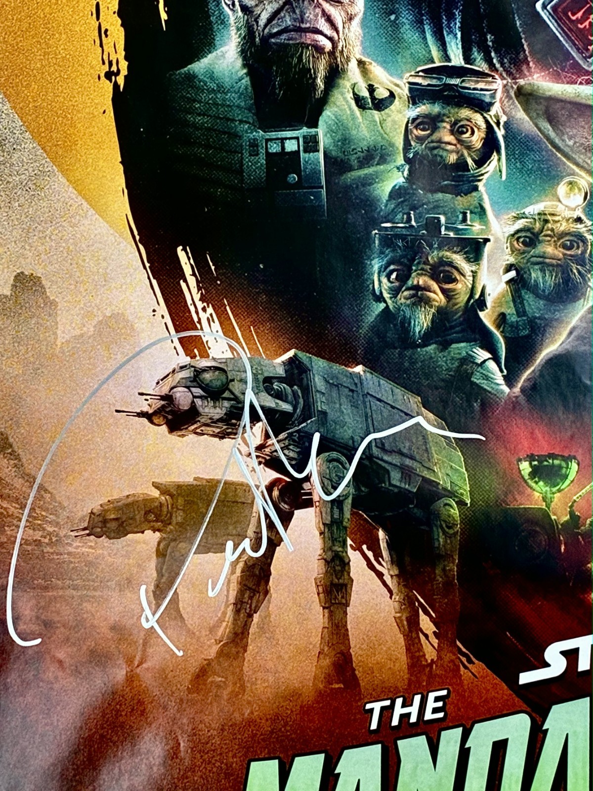 Pedro Pascal Signed Mandalorian And Grogu Original 27×40 Poster SWAU COA RARE