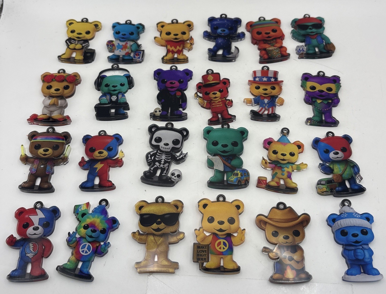 Grateful Dead 60th Anniversary 2” Dancing Bears Advent Calendar Bear Figures GDH