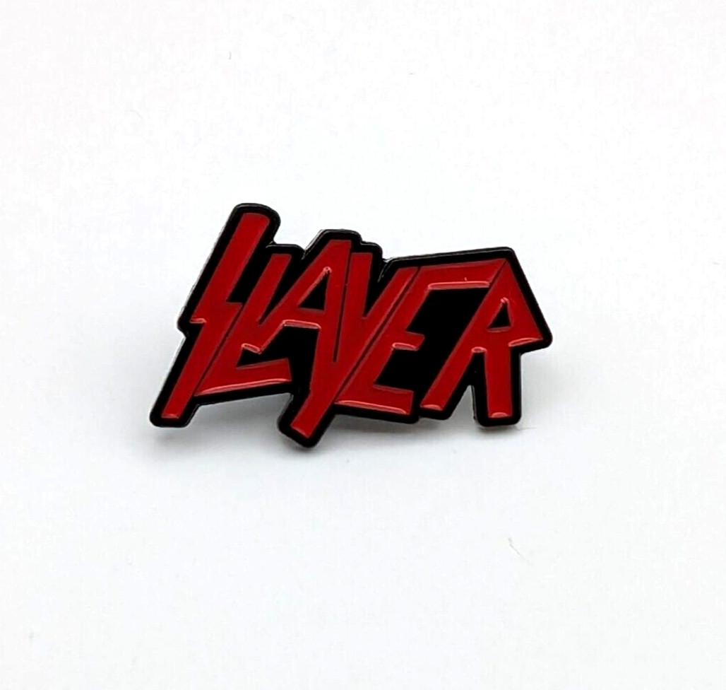 Slayer “Logo and symbol” Enamel Pin BADGE Heavy Metal Rock Punk Brooch Pin