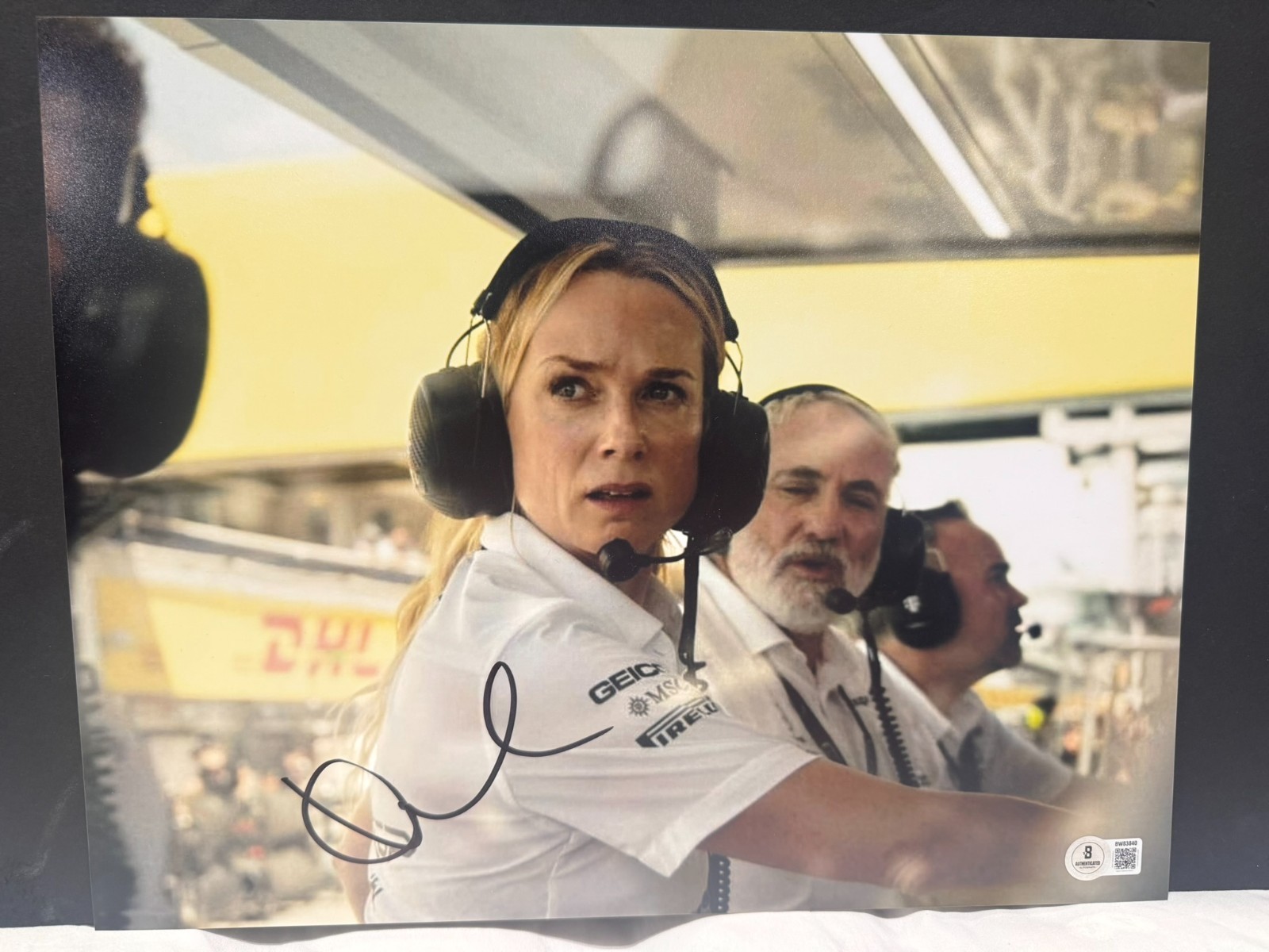 KERRY CONDON SIGNED 11X14 F1 THE MOVIE PHOTO AUTO BECKETT BAS COA
