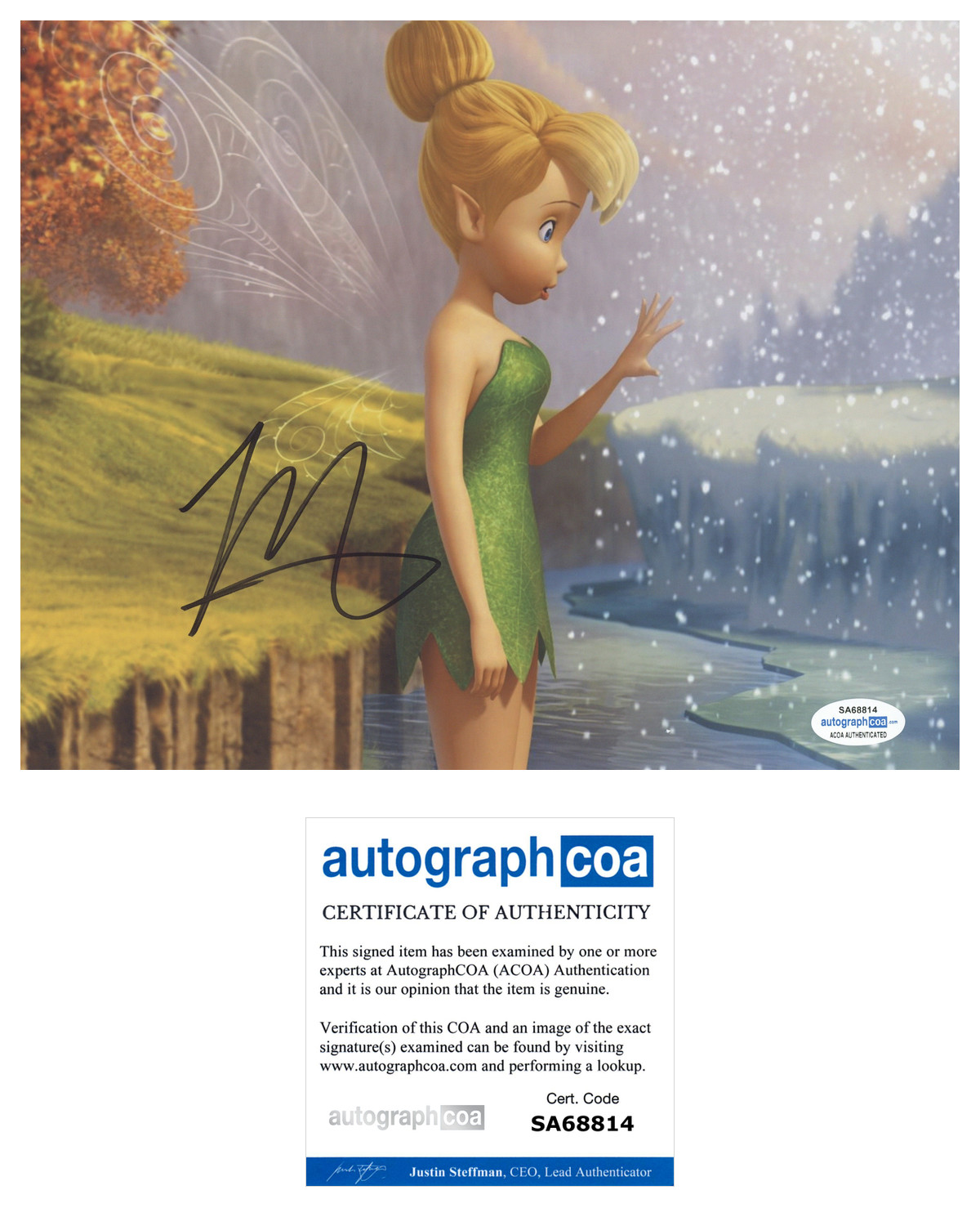 Mae Whitman Signed Autograph 8×10 Photo Tinker Bell Actress ACOA COA