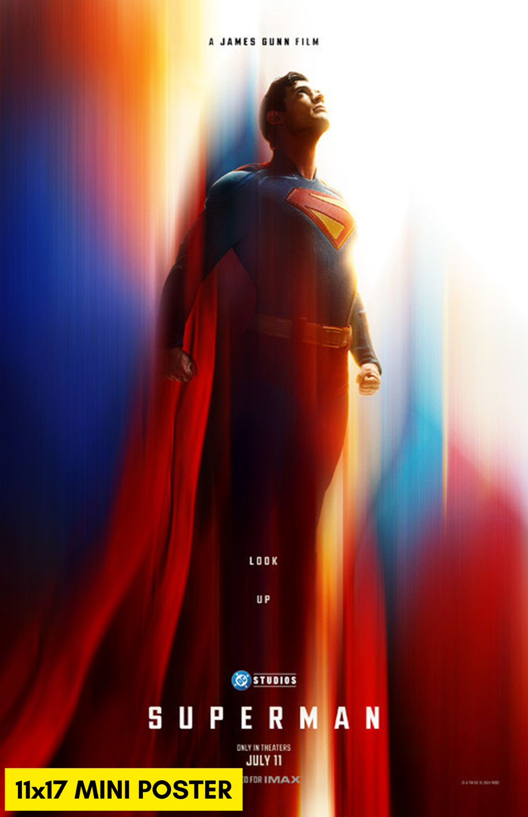 Superman (2025) Movie Poster 11×17 DC Comics James Gunn Superhero