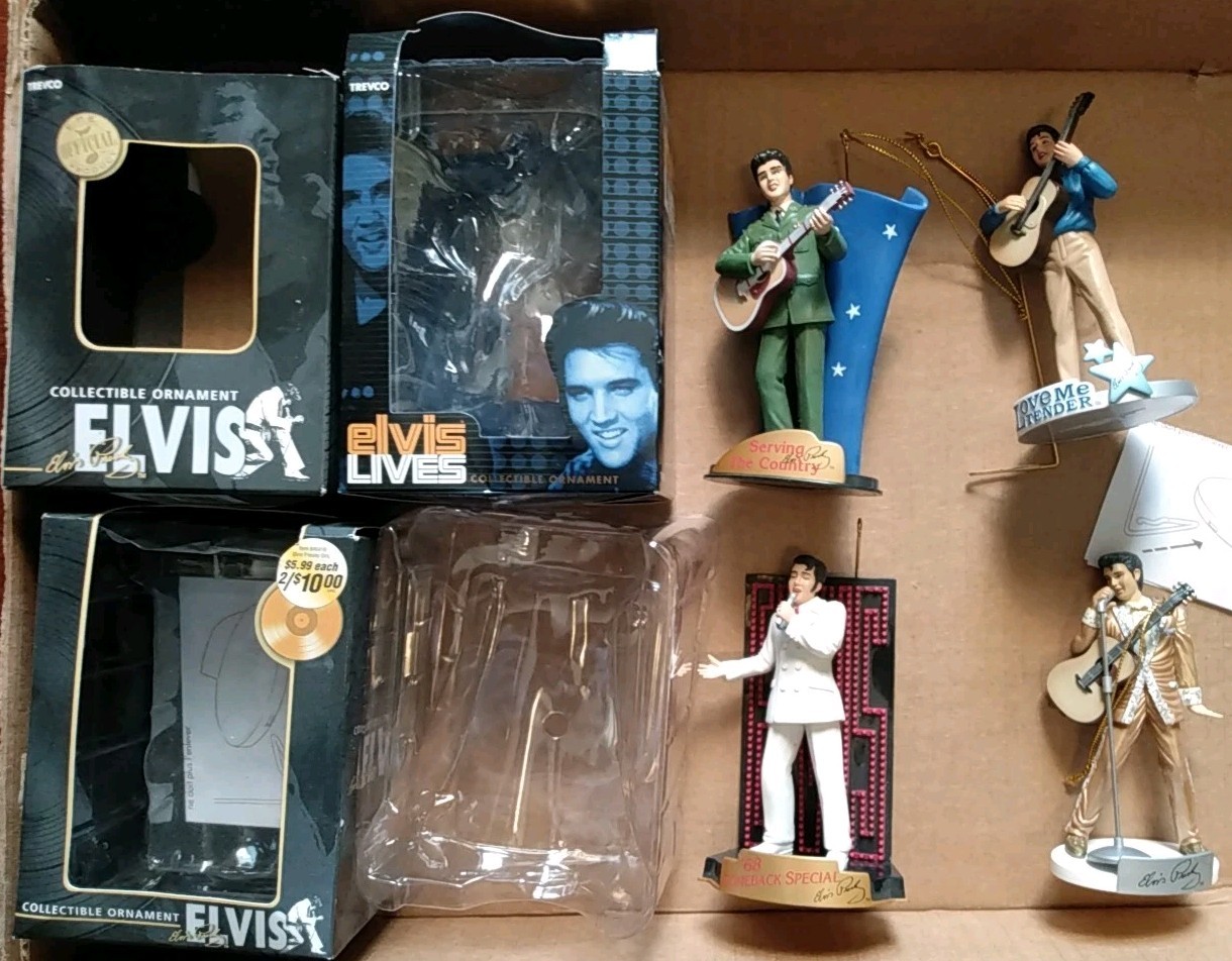 14 Elvis Presley Christmas Ornaments Hallmark Trevco America Greeting (M80M)