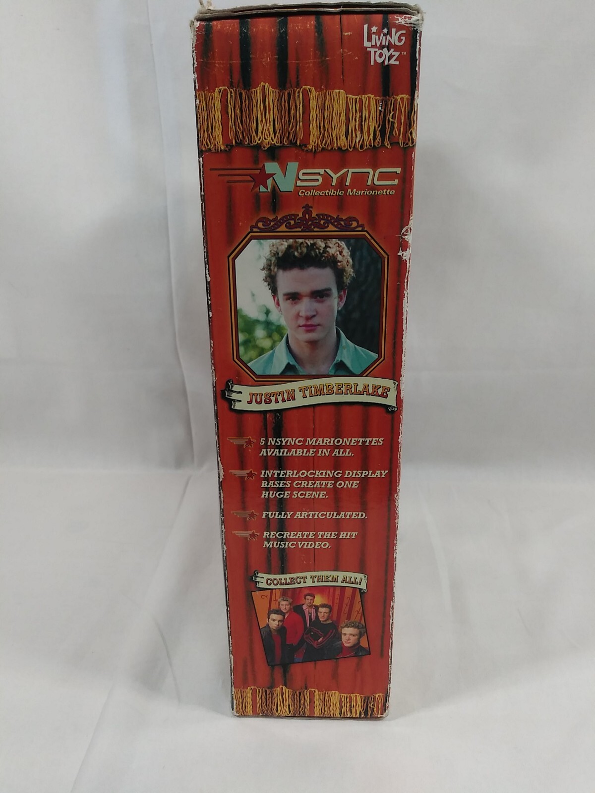 Vintage NSYNC Justin Timberlake Collectible Marionette Doll Living Toyz