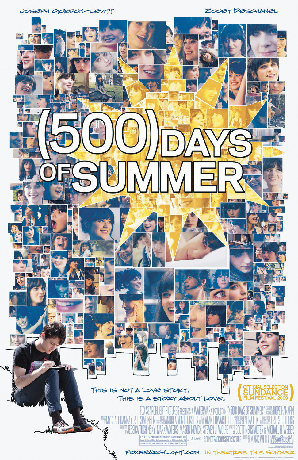 500 Days of Summer 14 X 20 Original Mini Movie Poster Near Mint Condition USA