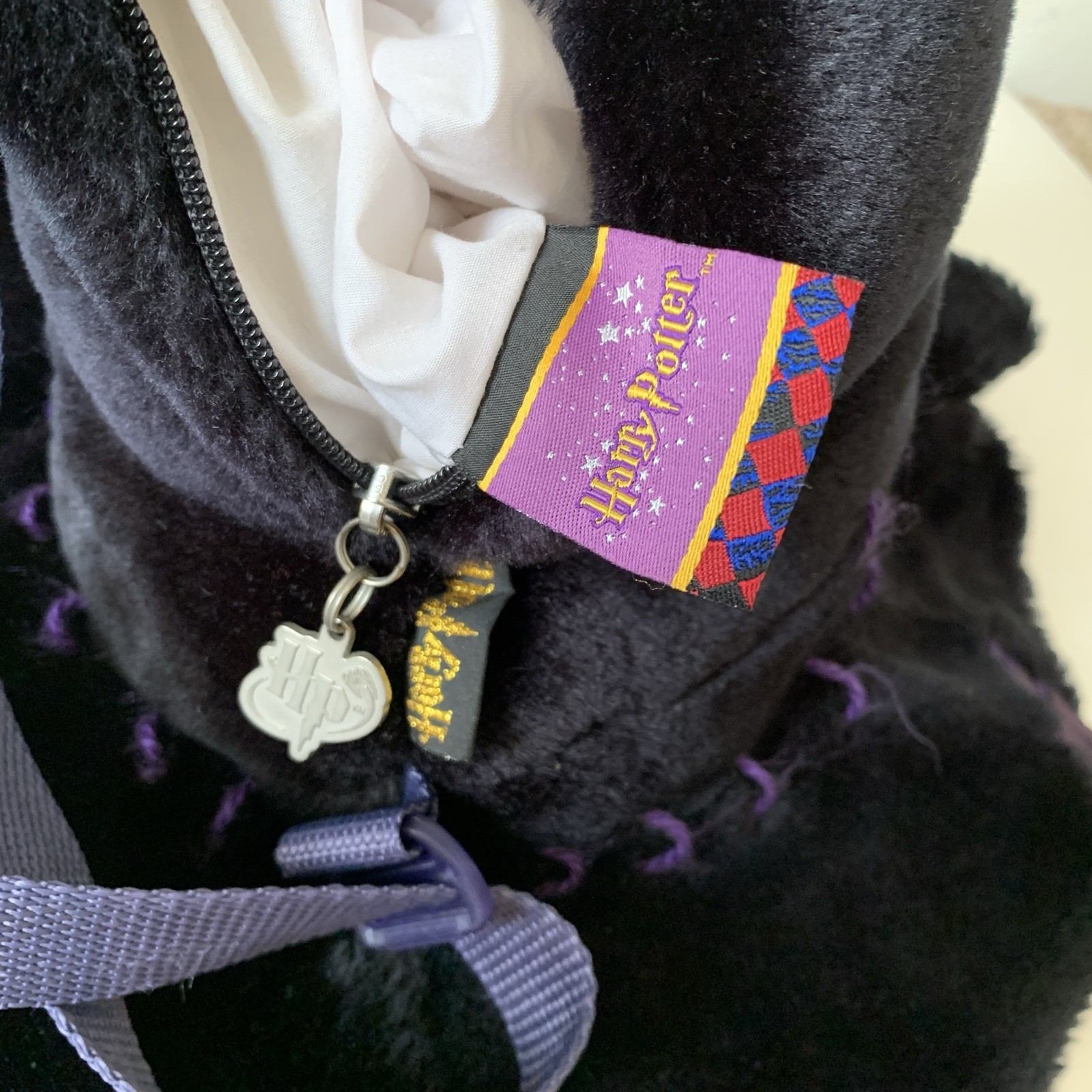 Vtg Harry Potter Sorting Hat Plush Backpack Purse Bag 2001 Warner Brothers WB