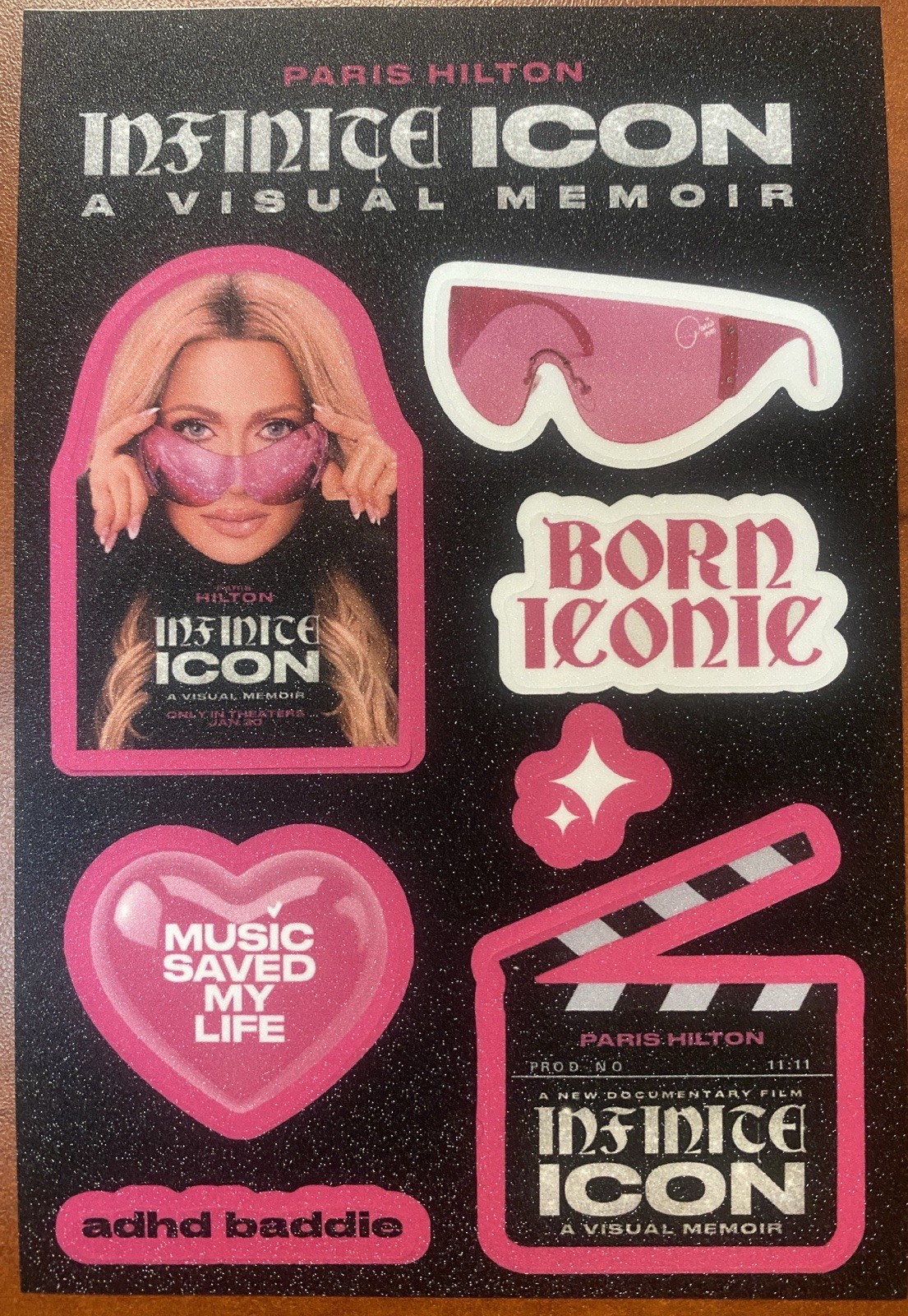 Paris Hilton: Infinite Icon, A Visual Memoir – Sticker Set 2026 Movie 4”x6”