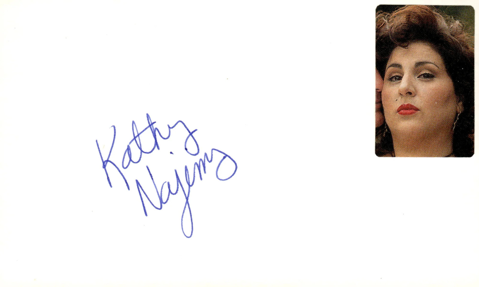 Kathy Najimy Signed Auto 3×5 Index Card King of the Hill