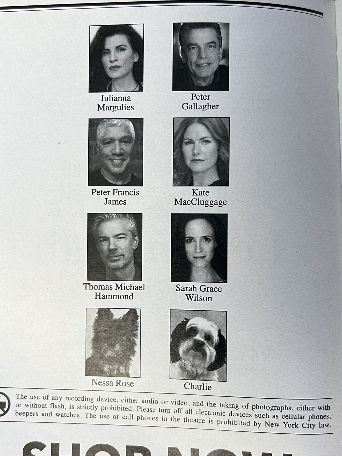 LEFT ON TENTH FULL CAST SIGNED PLAYBILL BROADWAY NYC MARGULIES, PETER GALLAGHER