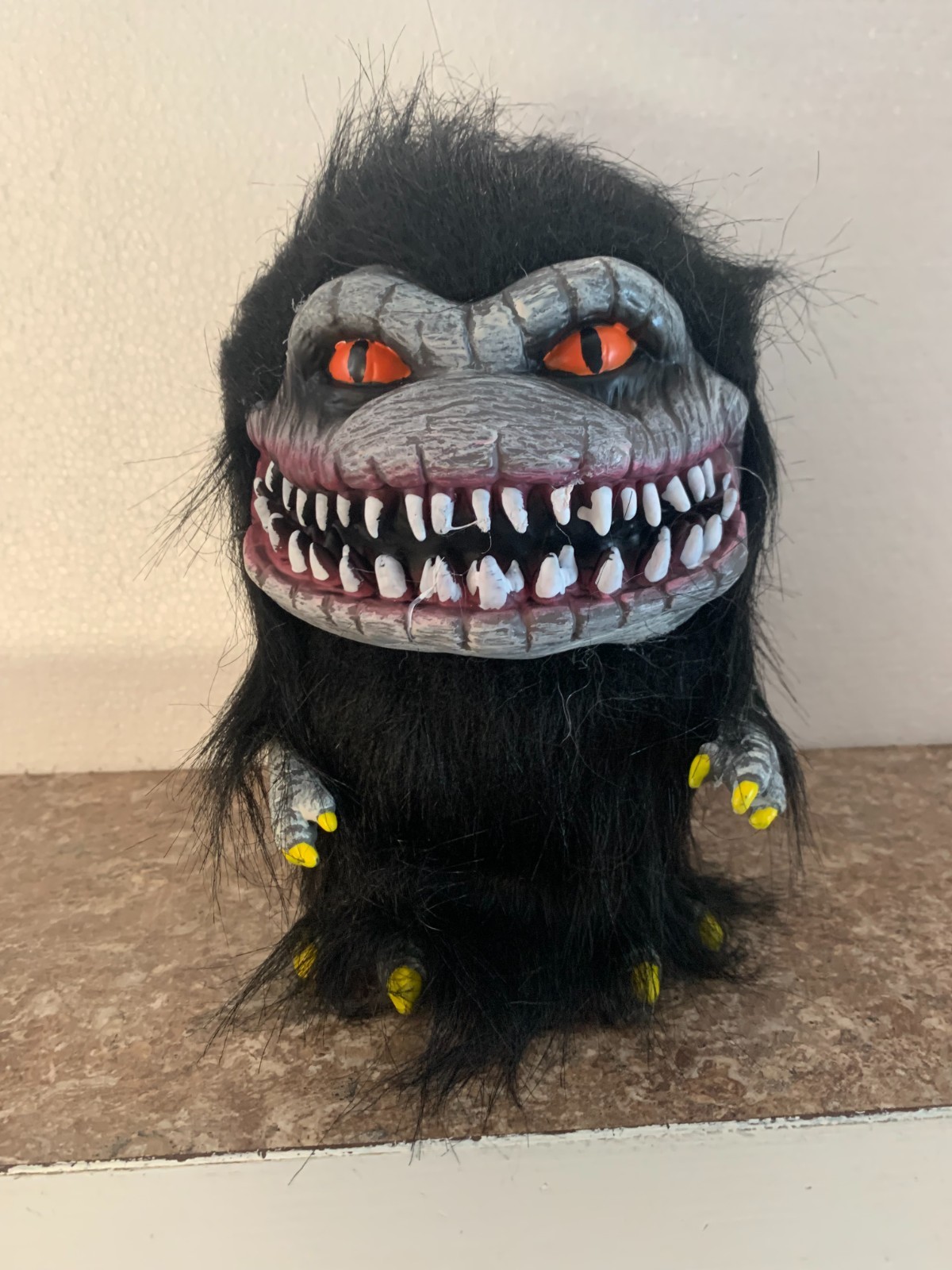 Critters Prop horror figure super life like, soft fur, hard resin plastic, 8″