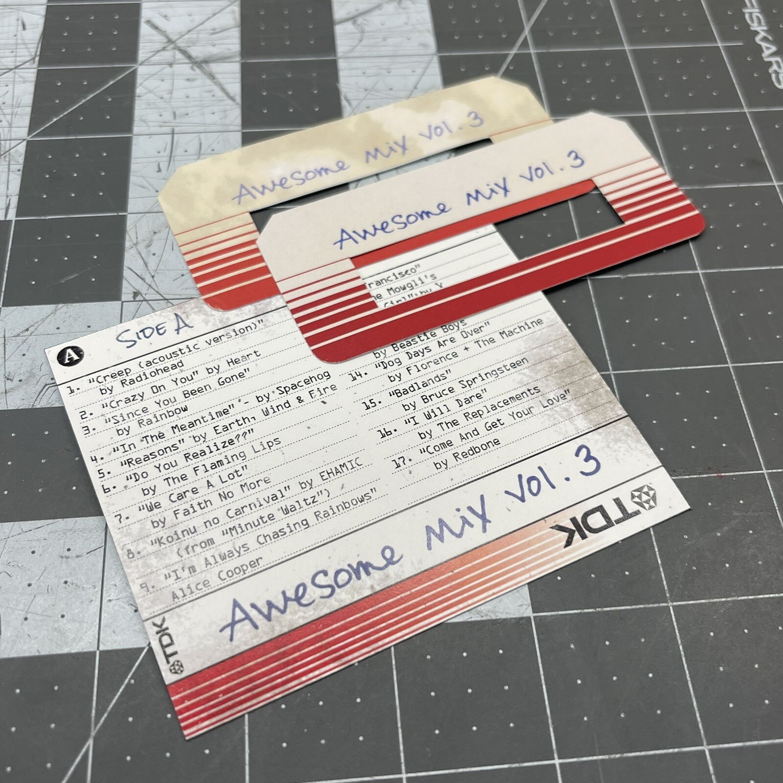 AWESOME MIX VOL 3 Guardians of the Galaxy Prop Replica Cassette Tape Labels
