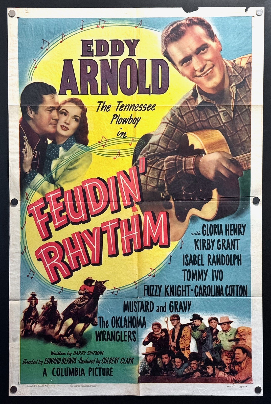 Feudin’ Rhythm (1949) Original One Sheet Movie Poster – Fine **Western**