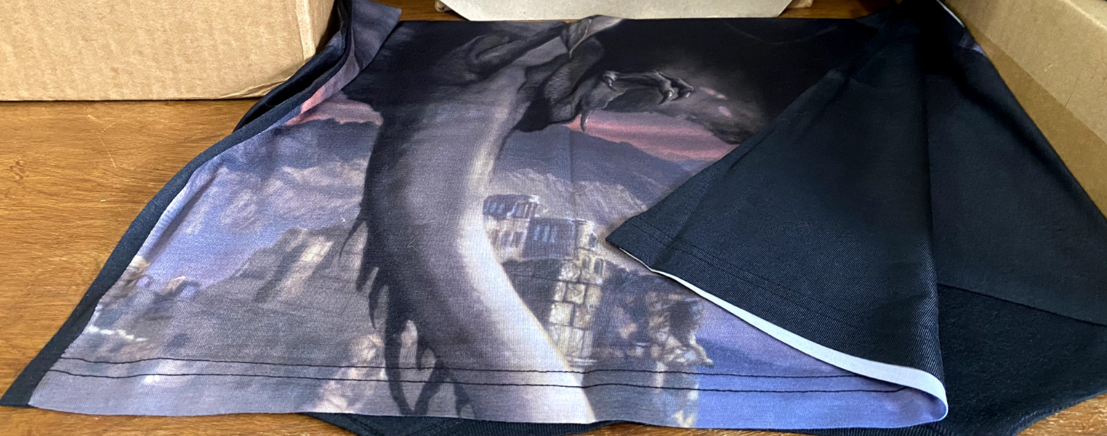 Warner Bros 2014 Fell Beast Sublimation Print Adult T-Shirt Small-3X LOTR Unisex