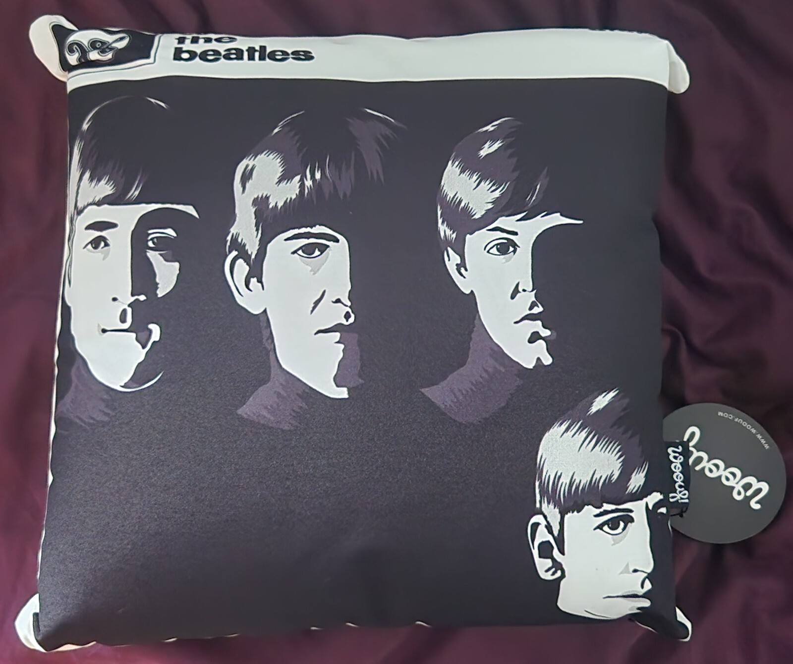 The Beatles – With The Beatles – Pillow – 14″x14″x6″ – Handmade In Spain – NEW