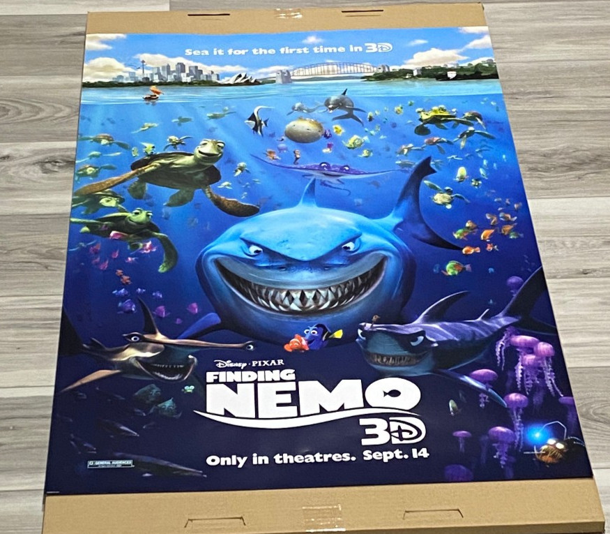 Finding Nemo 3D Movie Poster Double Sided DS 27×40 NEW! Authentic DISNEY PIXAR