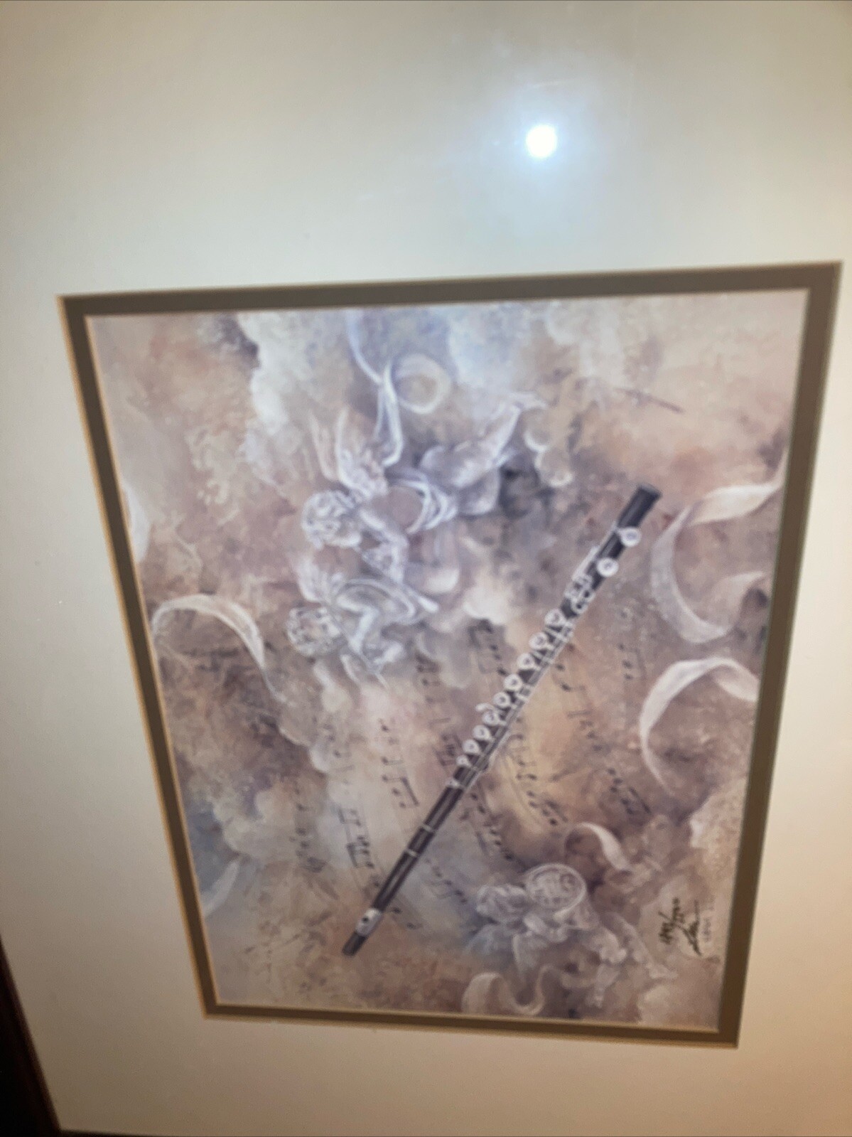 Lena Liu “FLUTE INTERLUDE” 21”x18”Framed -Pencil Signed LE 1893/5500 BEAUTIFUL