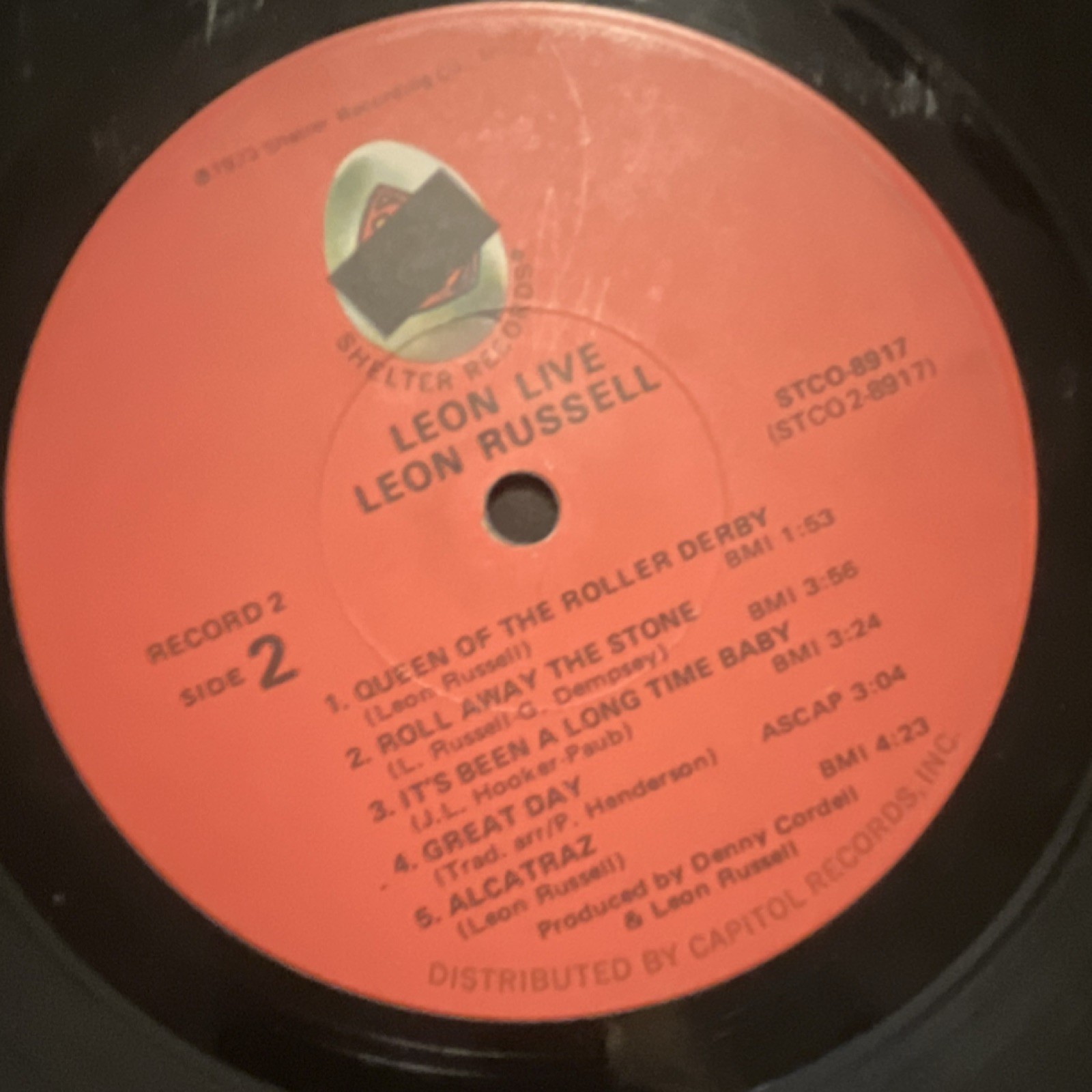 Leon Russell Leon Live SIGNED Authenticated WITH CERTIFICATE LPShelter STCO-8917