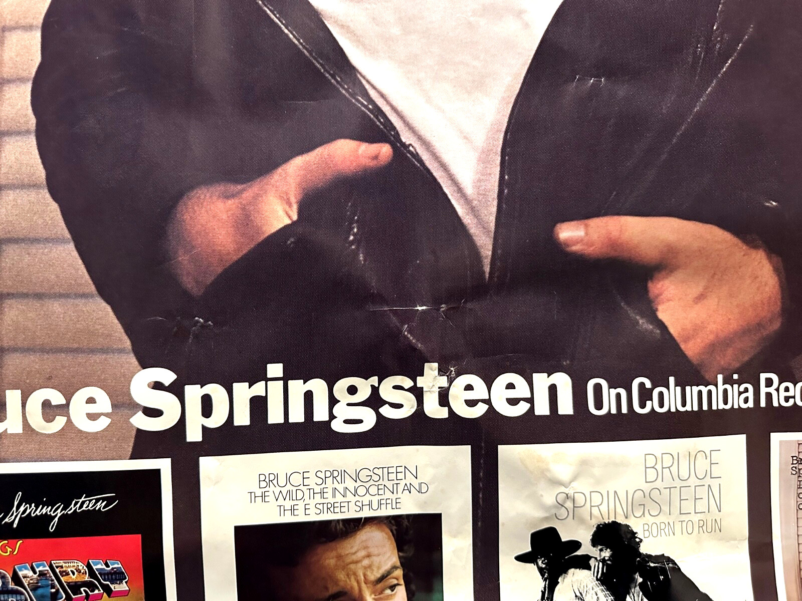 🔥 Very Rare BRUCE SPRINGSTEEN “Darkness” Record Store PROMO POSTER 23×35 VG+