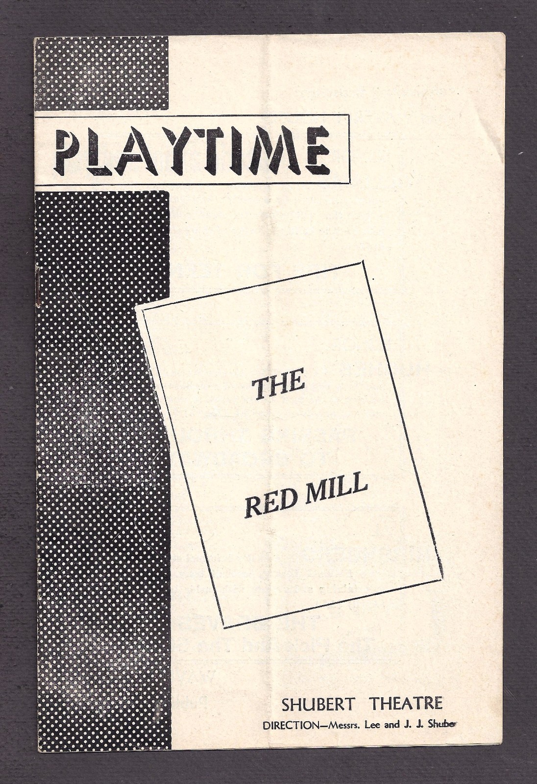 Victor Herbert “THE RED MILL” Buster West / Pat Rooney, Jr. 1948 Boston Playbill