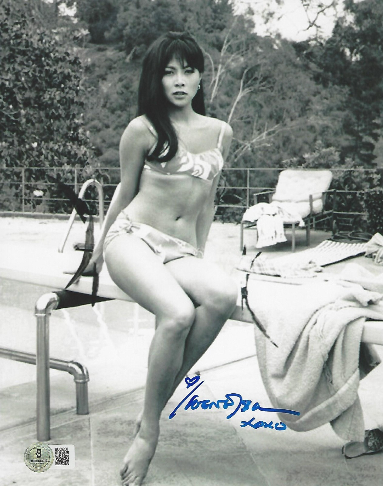 IRENE TSU SIGNED ‘CAPRICE’ SU LING 8×10 MOVIE PHOTO ACTRESS BAS BECKETT COA