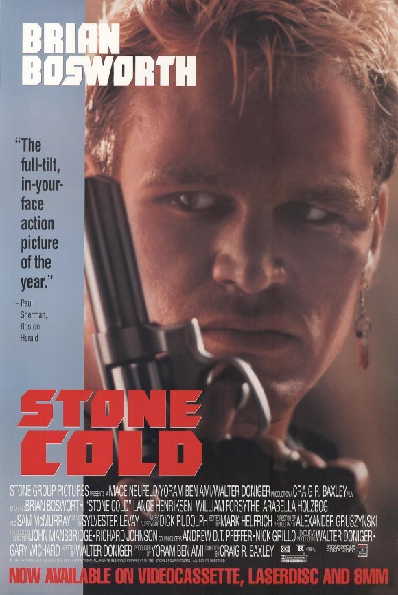 STONE COLD Movie POSTER 11×17 Brian Bosworth Lance Henriksen William Forsythe