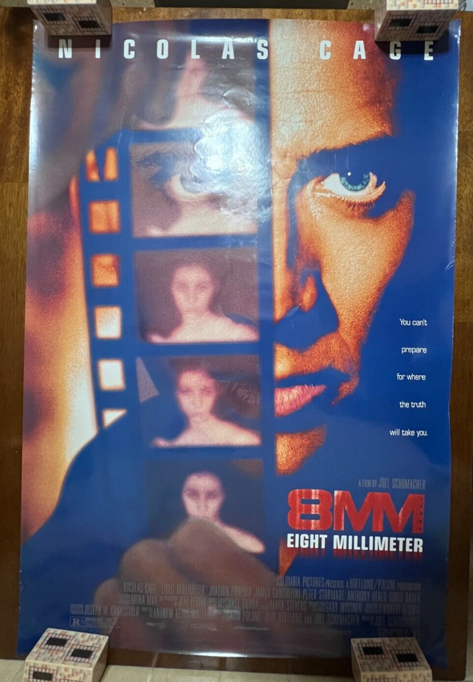 ROLLED 8MM 1999 DOUBLE-SIDED MOVIE POSTER 26.5×39.5 NICHOLAS CAGE