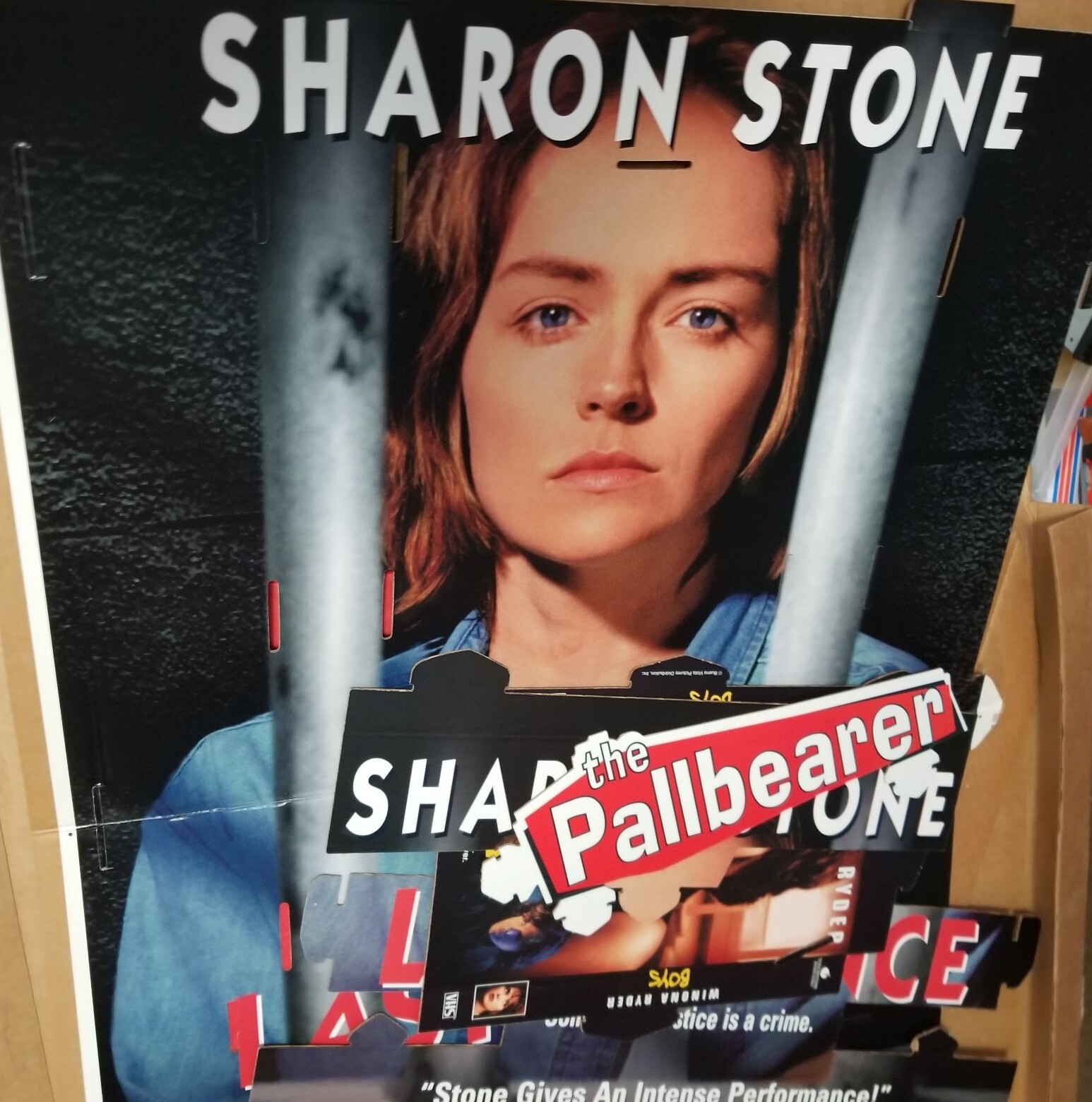 SPY HARD – THE PALLBEARER – LAST DANCE – BOYS 3 Side Cardboard Movie Standee NOS