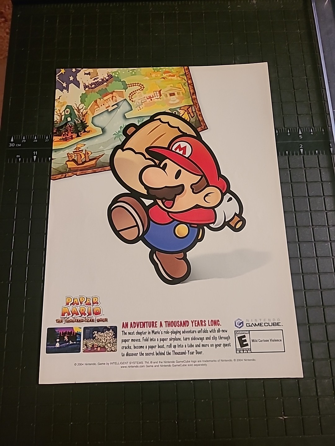 Paper Mario Thousand Year Door Vintage Print Ad 2004 8×11 Great To Frame