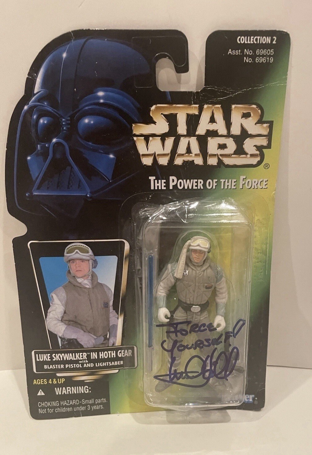 Mark Hamill Signed Luke Skywalker Hoth Star Wars Kenner Action Figure Inscribed