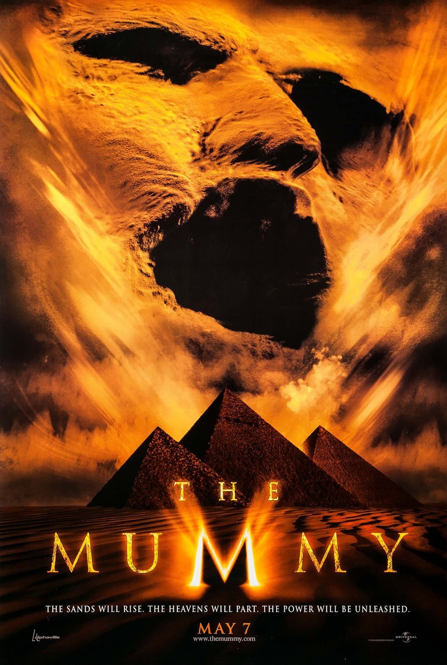 THE MUMMY MOVIE POSTER 2 Sided ORIGINAL Advance VF 27×40 BRENDAN FRASER